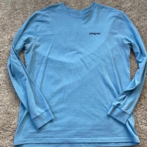 Patagonia long sleeve blue shirt. Size L. Like new condition